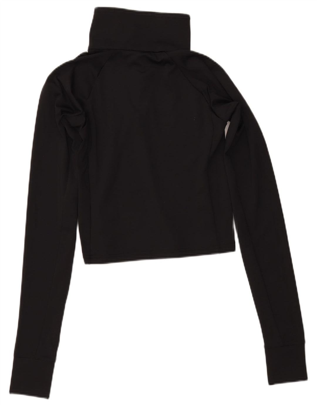 COLUMBIA pentru femei Crop Button Deck Pullover Trening Top UK 12 Medium Black