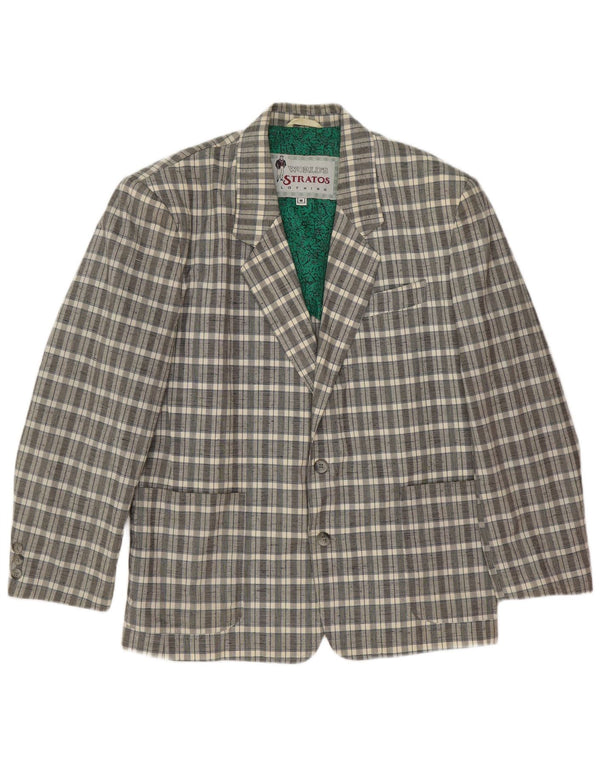 Costum pentru bărbați Stratos, 2 nasturi, 2 piese UK 38 Medium Grey Check Classic