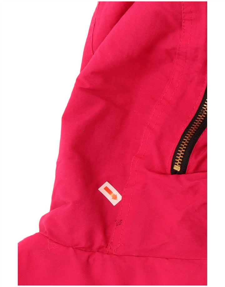 Jachetă Windbreaker cu grafică supradimensionată pentru femei VINTAGE UK 14 Roz mediu