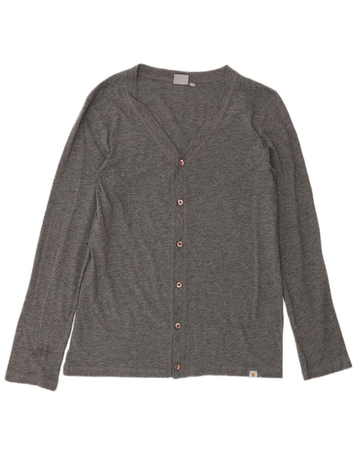 Pulover cardigan pentru femei Carhartt UK 14 bumbac gri mediu