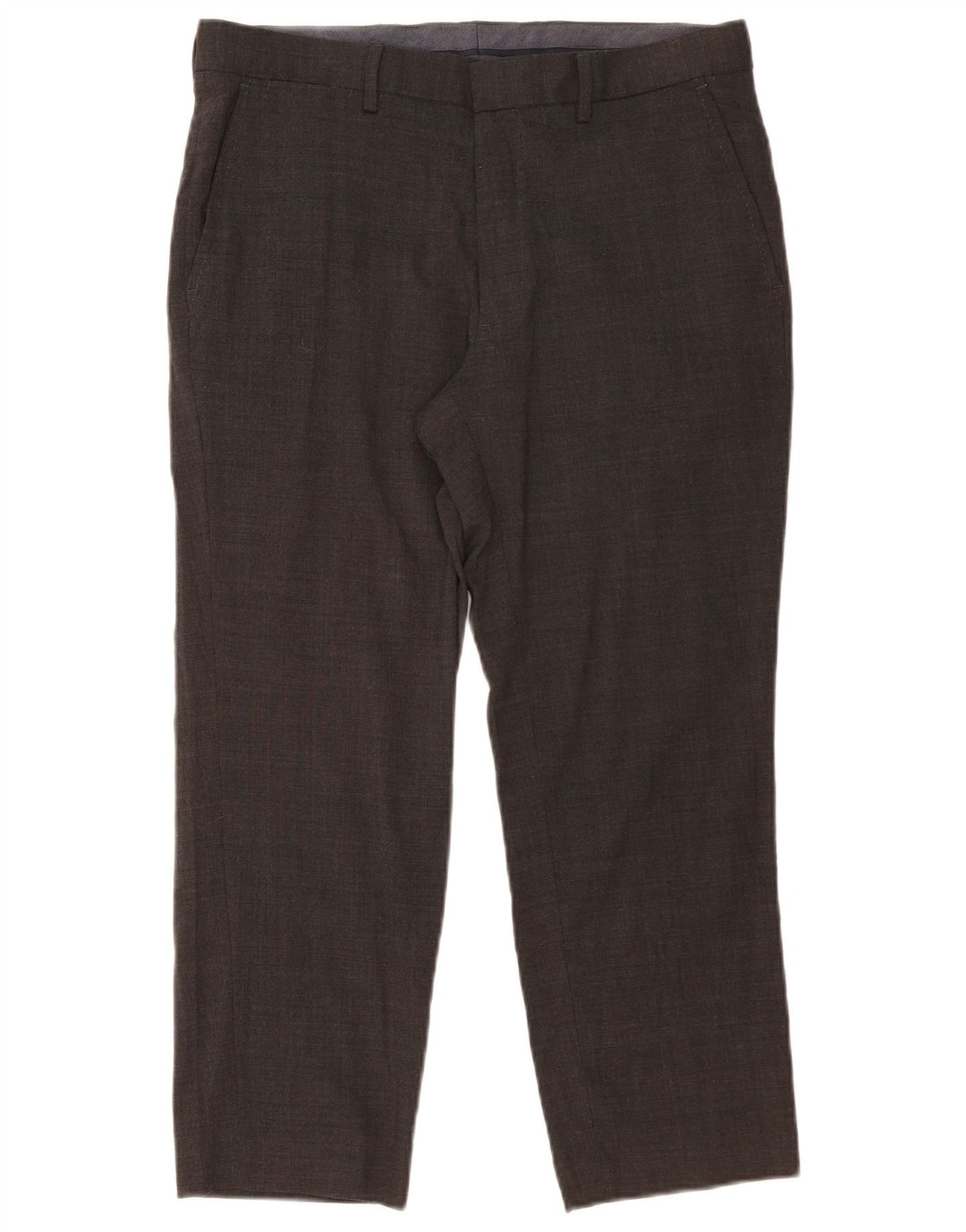 Marks & Spencer Pantaloni de costum crop pentru bărbați L34 L25 Lână gri