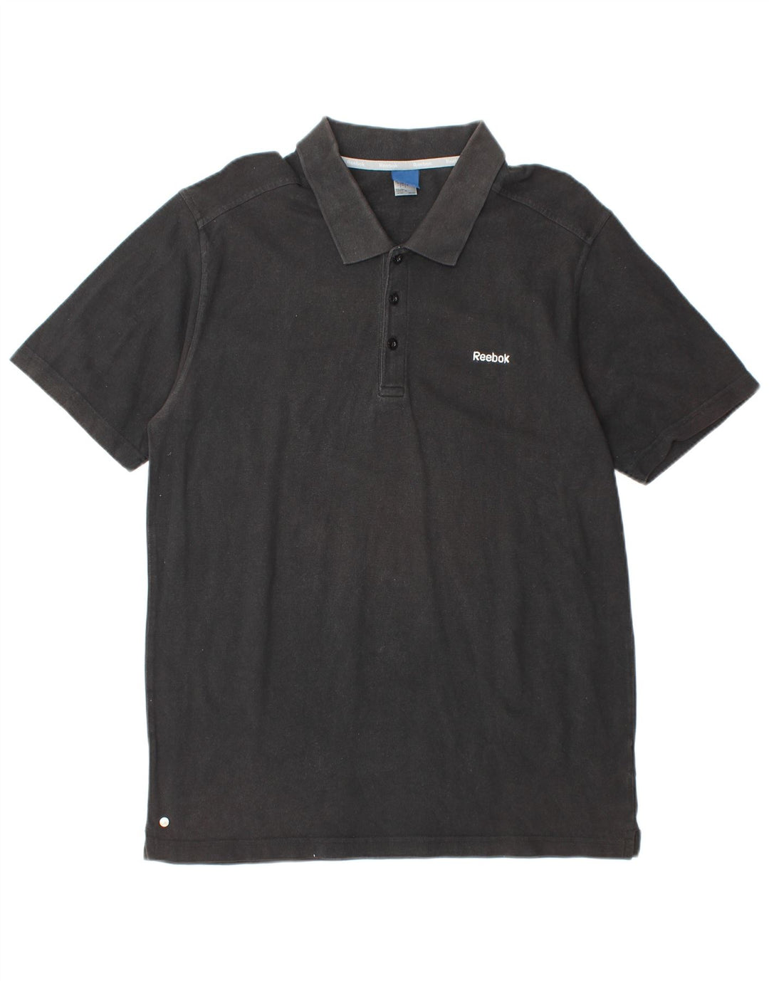 Tricou polo pentru bărbați REEBOK, mare, negru, bumbac