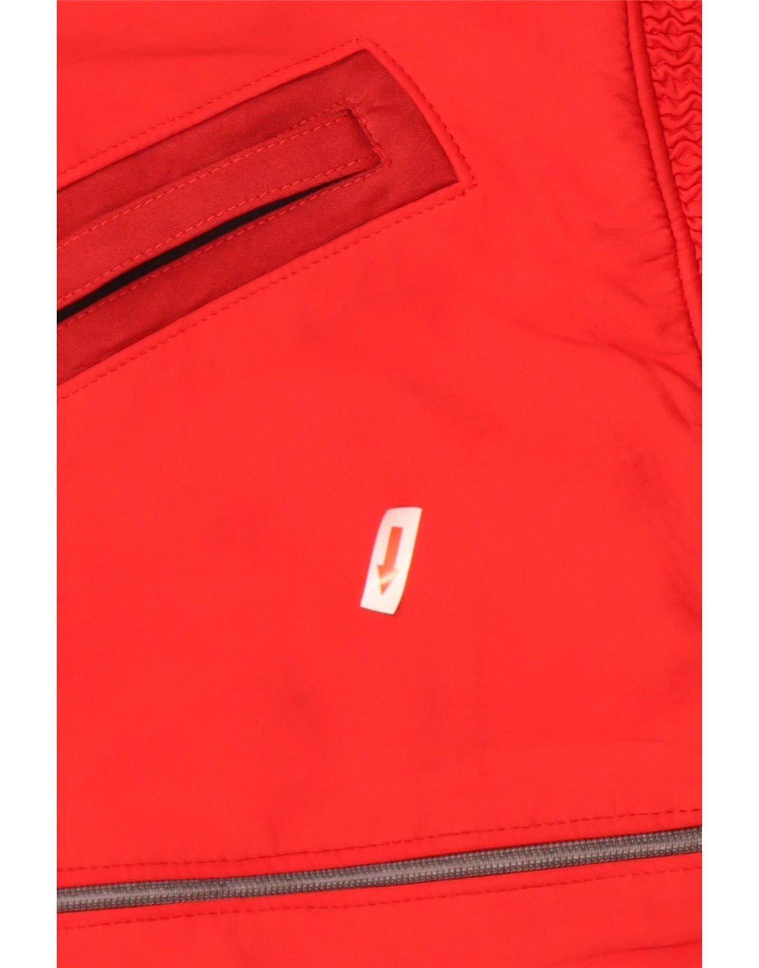 Vintage Mens Utility Jacket IT 52 XL Red Poliuretan
