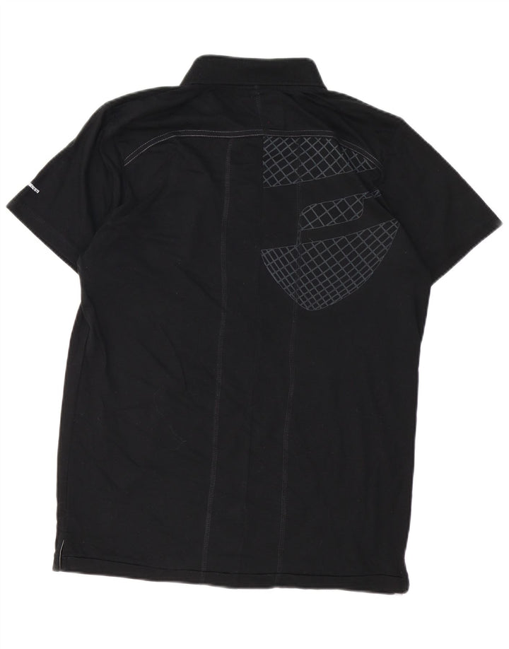 Tricou polo pentru bărbați JACK & JONES, mare, negru, geometric