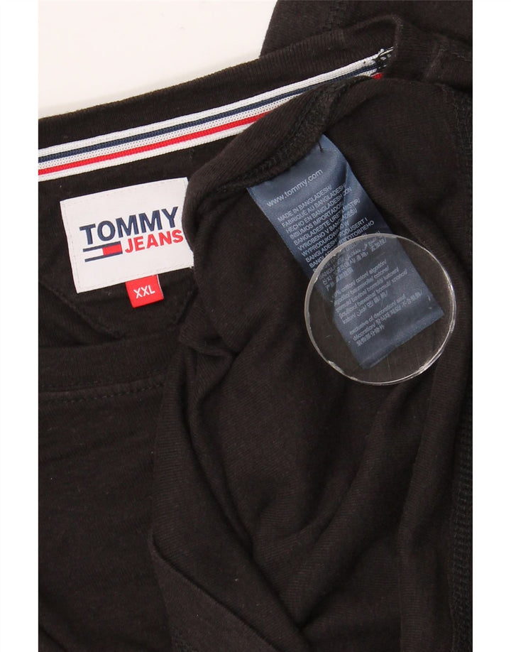 TOMMY HILFIGER Top pentru bărbați cu mânecă lungă 2XL bumbac negru