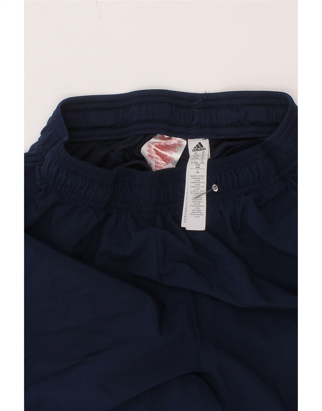Pantaloni scurți sport Adidas Climalite pentru băieți 11-12 ani, poliester bleumarin