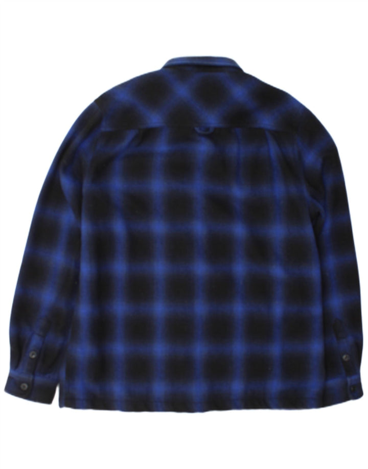 Cămașă de flanel Lumberjack pentru bărbați Superdry XL, poliester cu carouri bleumarin