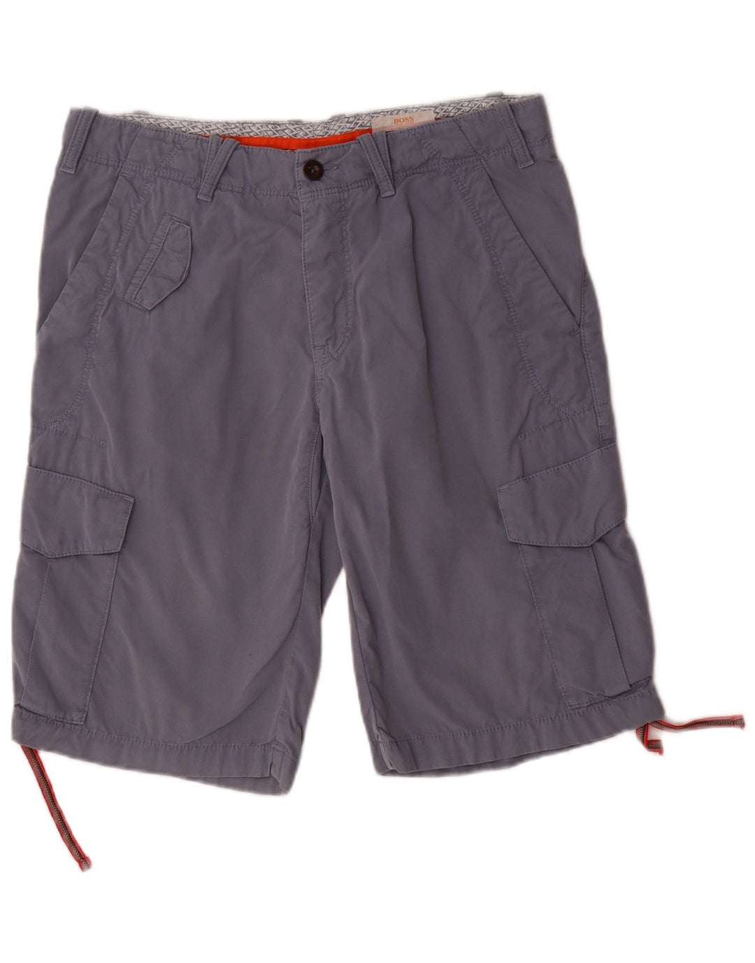 Pantaloni scurți cargo HUGO BOSS pentru bărbați IT 46 Small W30 Bumbac albastru