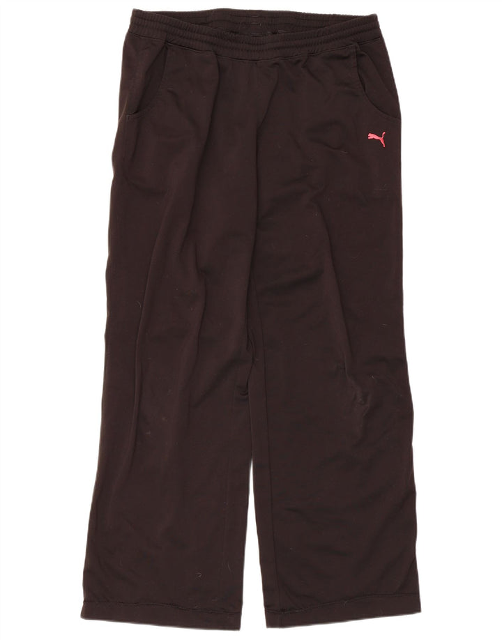 Pantaloni de trening PUMA pentru femei UK 14 Poliester negru mare