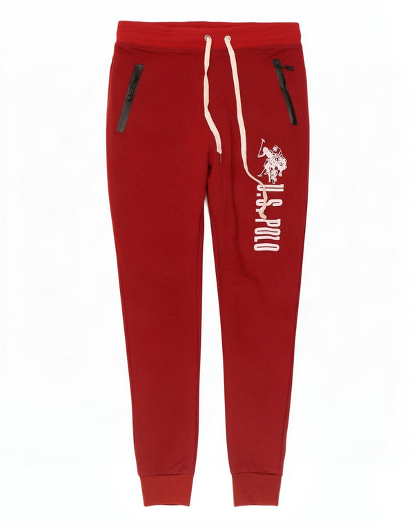 U.S. Polo Assn. Pantaloni de trening grafic pentru femei Pantaloni de jogging UK 12 Medium Red