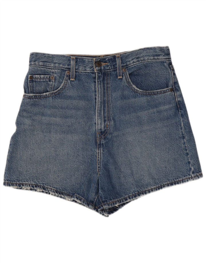 Pantaloni scurți din blugi Levi's W28, bumbac albastru mediu
