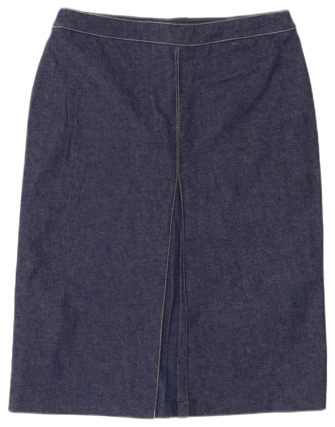 SF. BERNARD Fusta de blugi cu talie înaltă pentru femei UK 12 Medium W26 Bleumarin