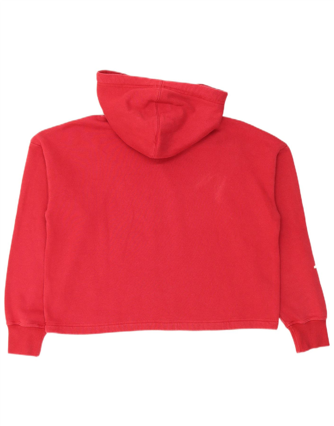Pulover pentru femei Champion Oversized Crop Hoodie UK 14 Medium Red Bumbac