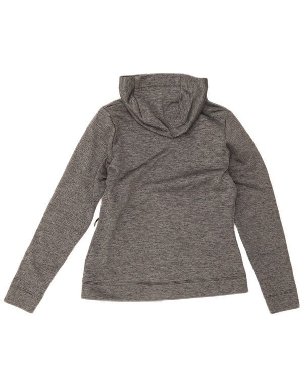 Pulover The North Face pentru femei, cu fermoar, UK 12, poliester gri mediu
