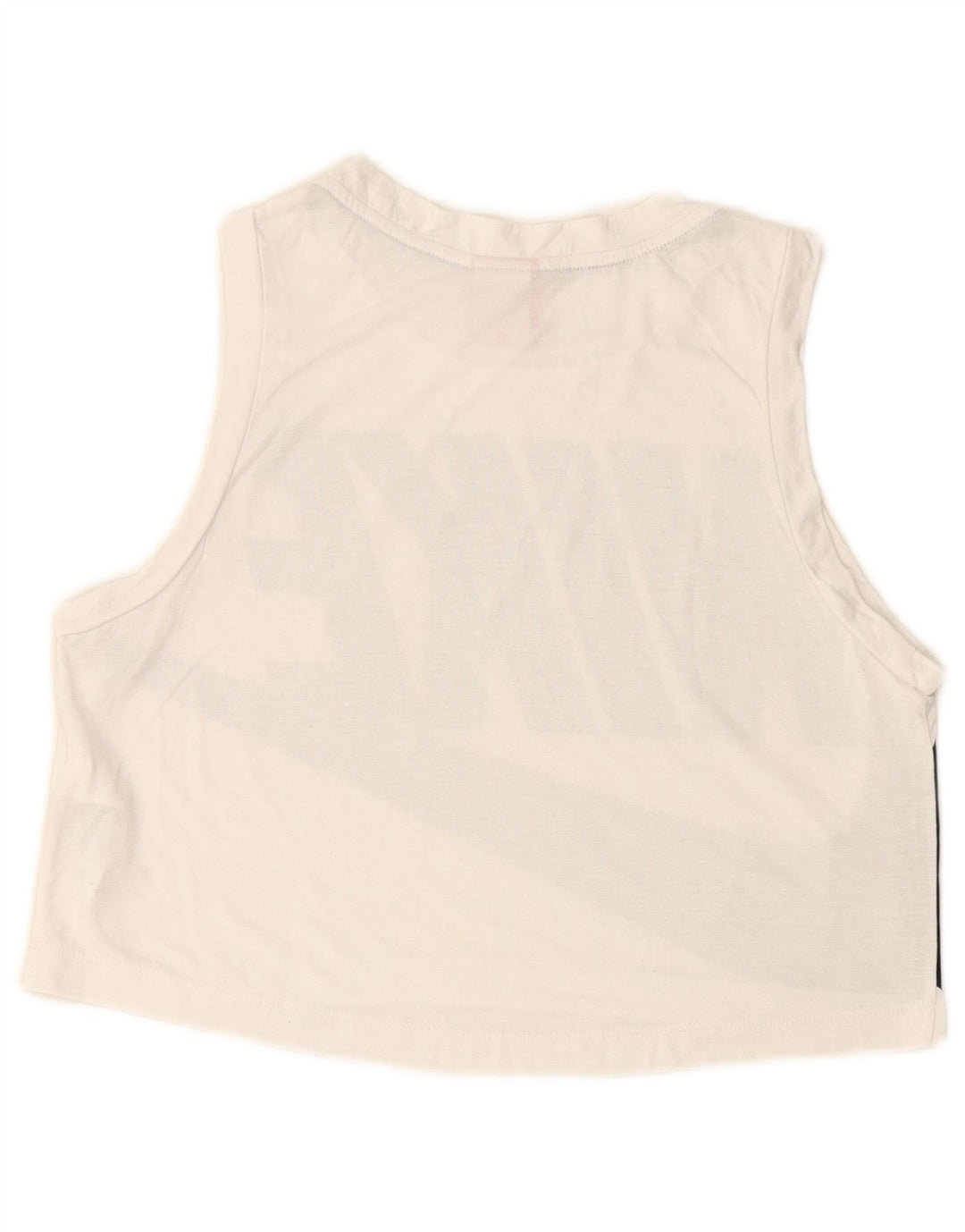 Top cu vestă NIKE Crop Graphic pentru femei UK 14 Poliester alb mediu