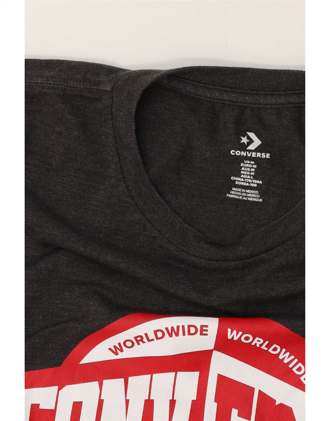 Tricou grafic CONVERSE pentru bărbați Top Medium Gri