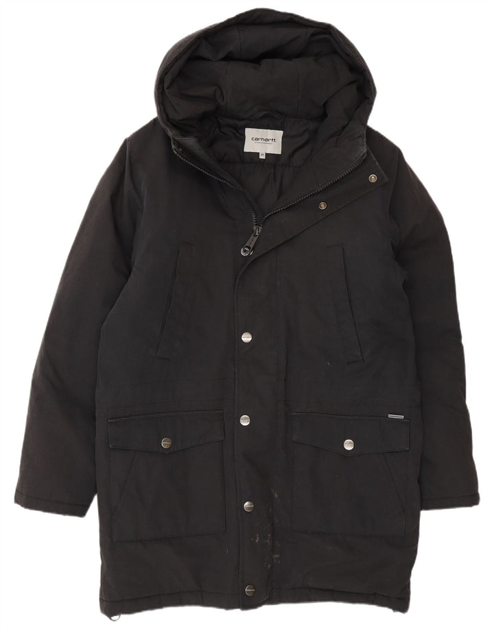 Jachetă parka cu glugă pentru bărbați Carhartt Tropper UK 34 XS poliester negru
