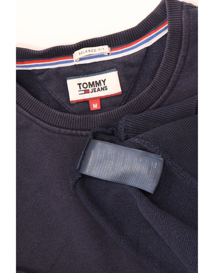 Hanorac TOMMY HILFIGER pentru bărbați, cu croiala relaxată, pulover mediu bleumarin