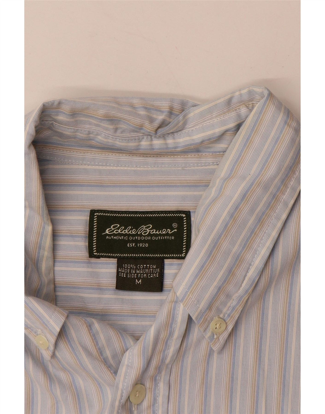 Cămașă pentru bărbați EDDIE BAUER, bumbac cu dungi albastre medii