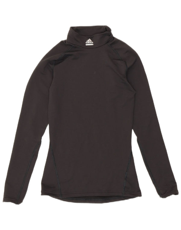 Adidas Climawarm Top mânecă lungă pentru femei UK 4 XS Nylon negru