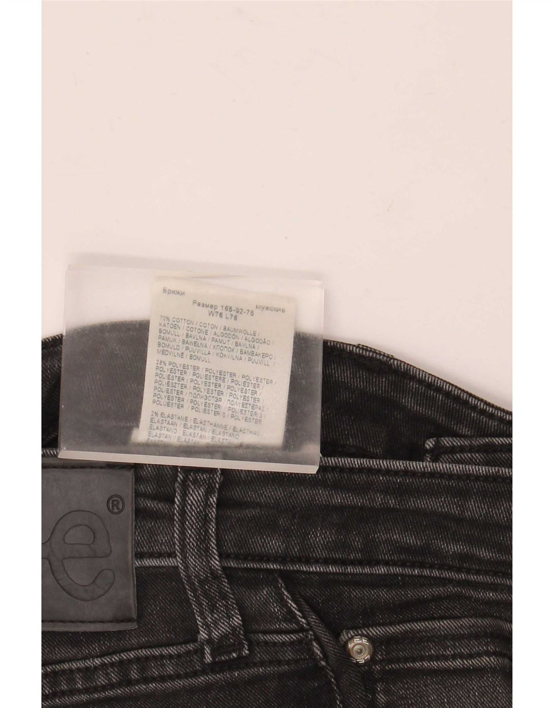 Blugi Lee Malone Slim pentru bărbați W30 L30, bumbac negru