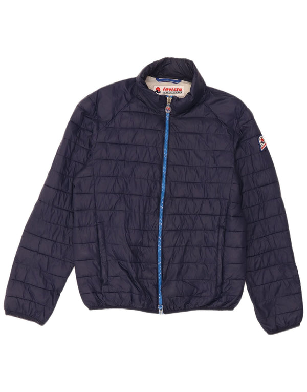 Jachetă căptușită cu glugă Invicta pentru femei UK 18 XL Nailon bleumarin
