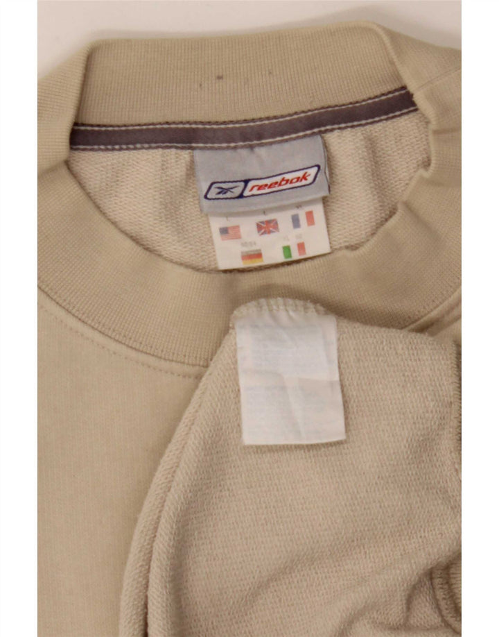 Hanorac pentru bărbați Reebok Jumper mare, bej, bumbac