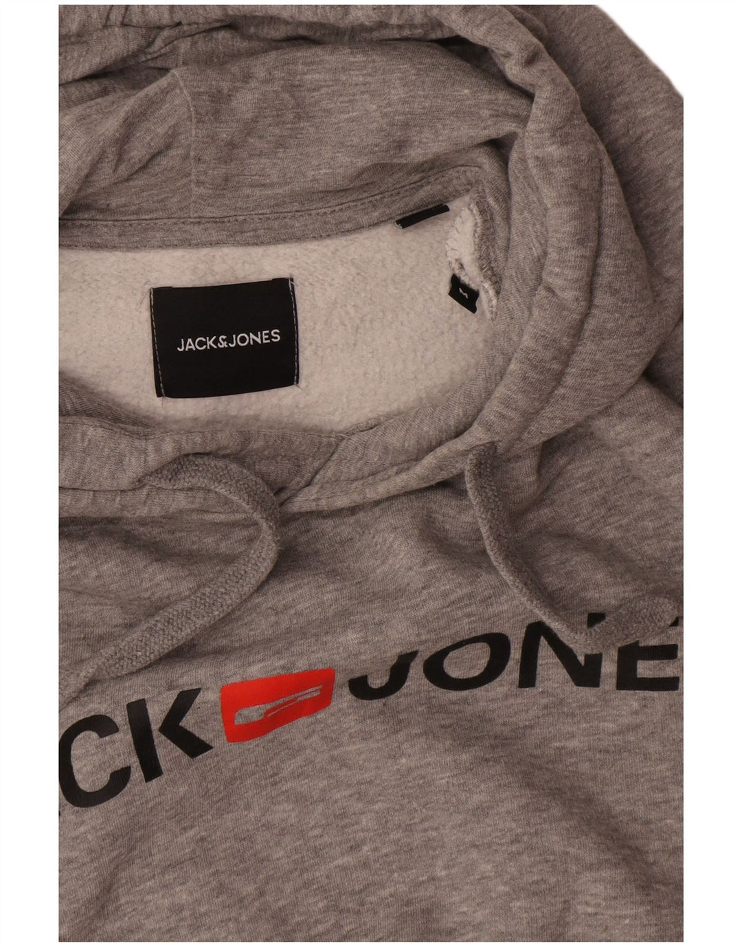 Pulover Jack & Jones pentru bărbați cu capota cu grafică, gri mediu pete