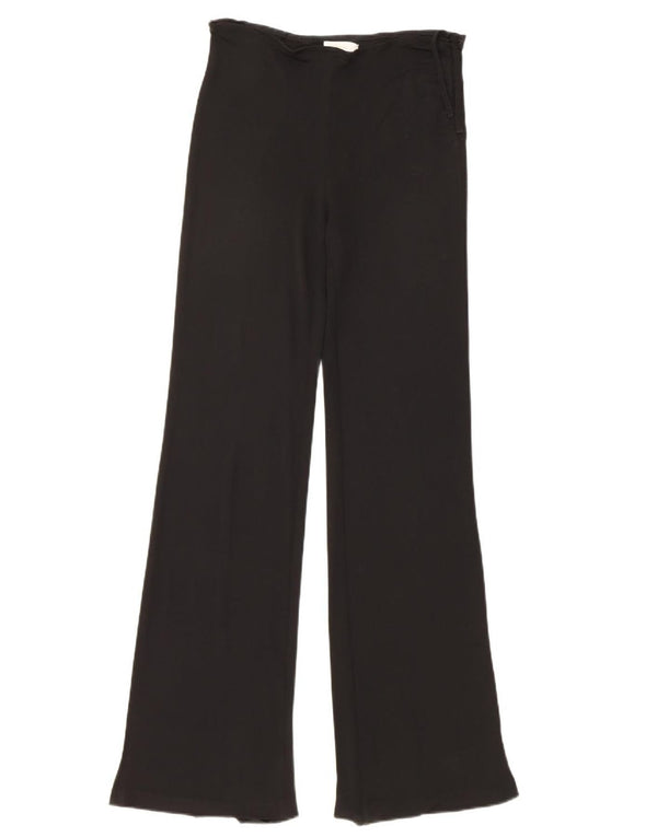 Pantaloni de damă Zara Casual Flare EU 36 XS W26 L31 Negru Rayon
