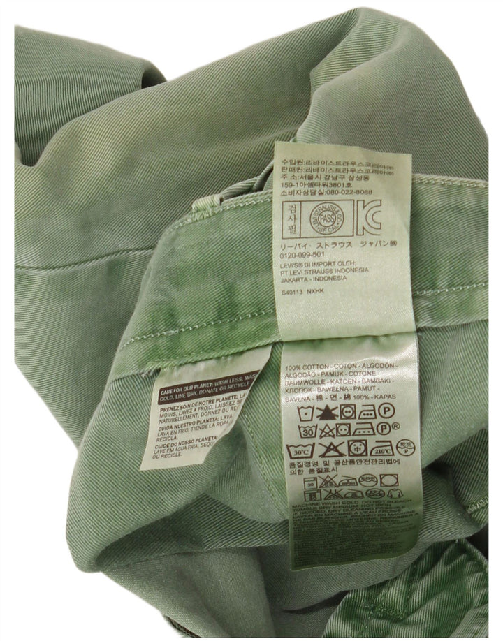 Pantaloni scurți chino pentru bărbați Levi's W32, bumbac verde mediu