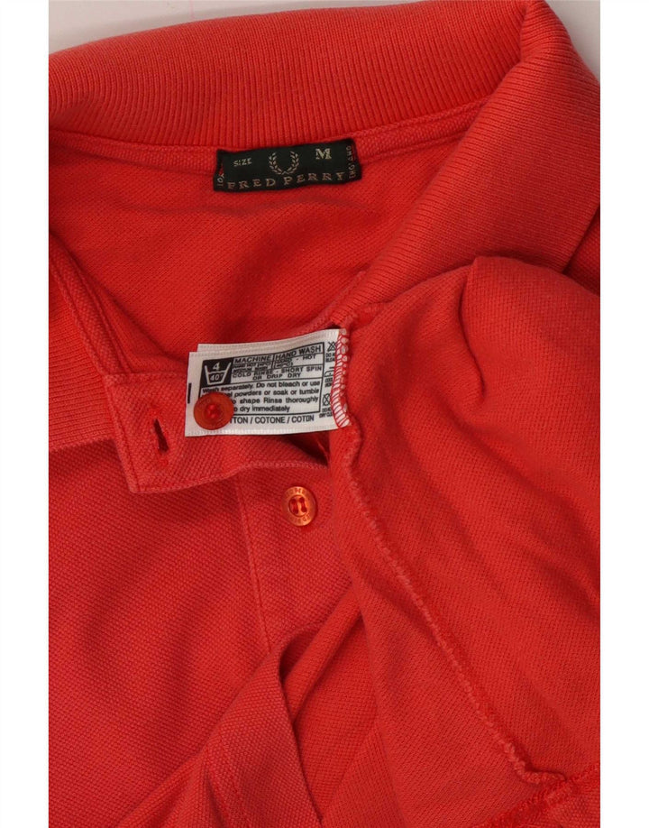 Cămașă polo pentru femei Fred Perry UK 14, bumbac roșu mediu