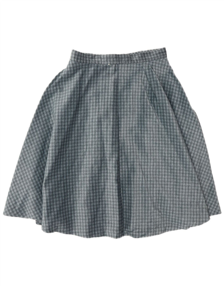 Fusta Cercul Vintage pentru Damă W30 Medium Blue Check