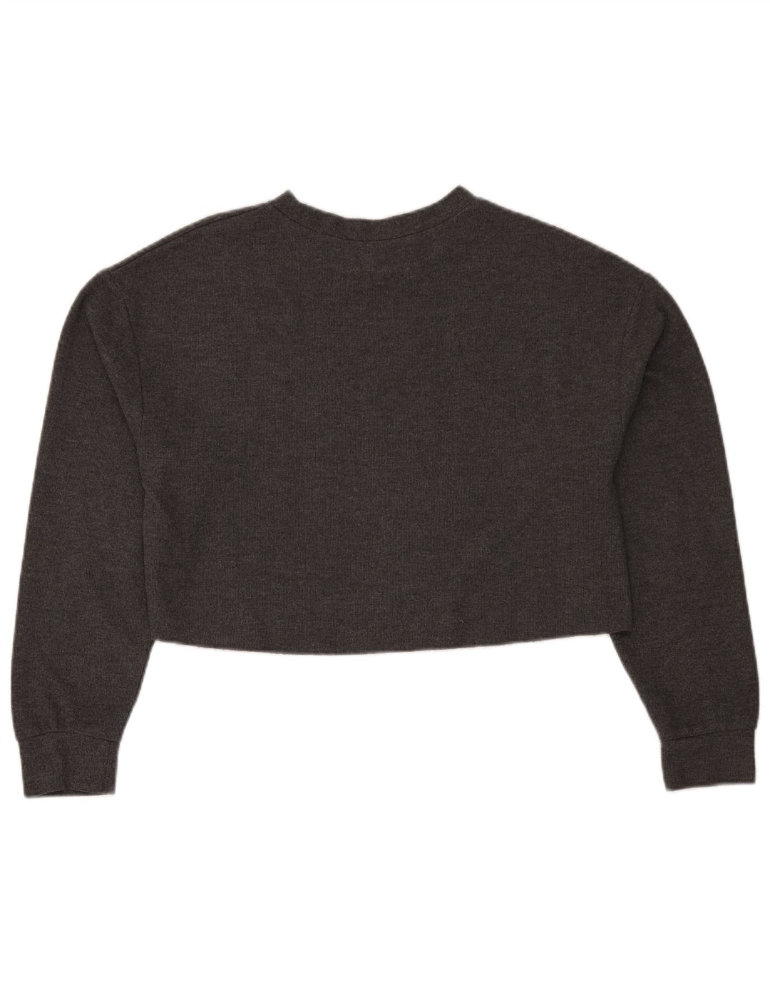 Top Crop Top Trafaluc pentru femei Zara cu mânecă lungă UK 14 Medium Gri Poliester