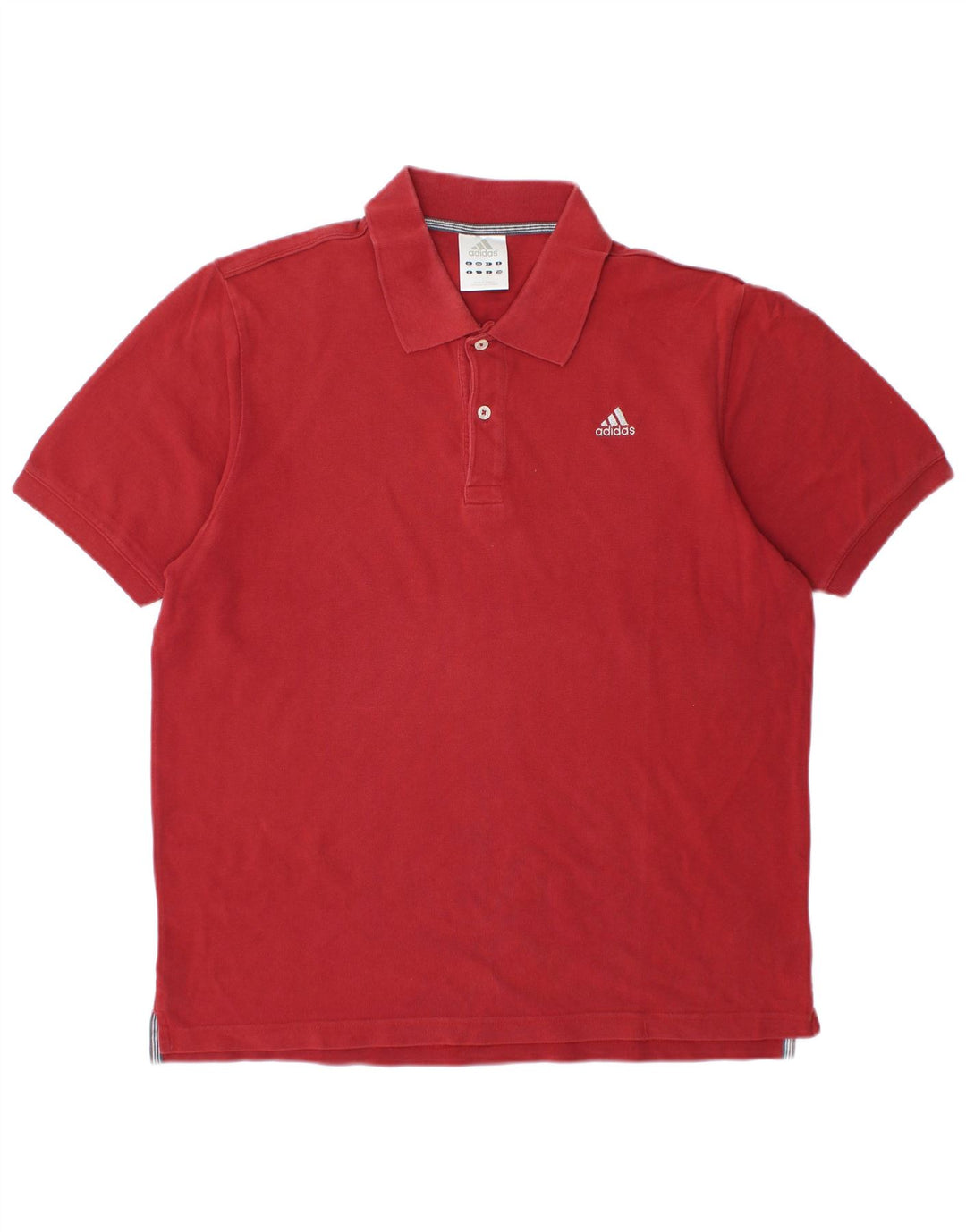 Tricou polo ADIDAS pentru bărbați, bumbac roșu mare
