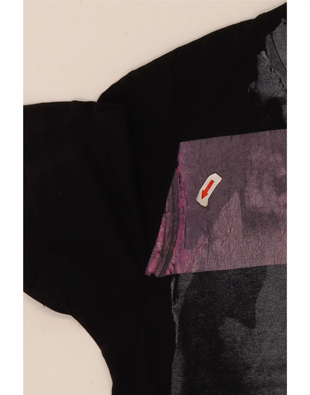 Tricou grafic Guess pentru bărbați Top mediu din bumbac negru
