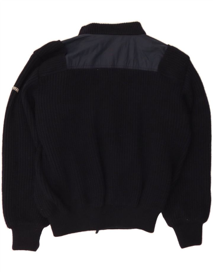 OURAGAN Mens Reversible Bomber Windbreaker Jacket IT 52 XL Navy Blue Vintage Ouragan and Second-Hand Ouragan from Messina Hembry 