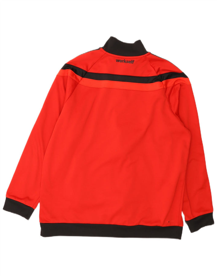 Jachetă de trening pentru bărbați Adidas, XL, roșu, poliester color bloc