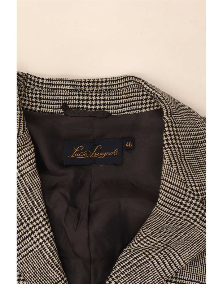 Sacou blazer cu 3 nasturi Luisa Spagnoli, pentru femei, IT 46, mare, gri, picior de gală