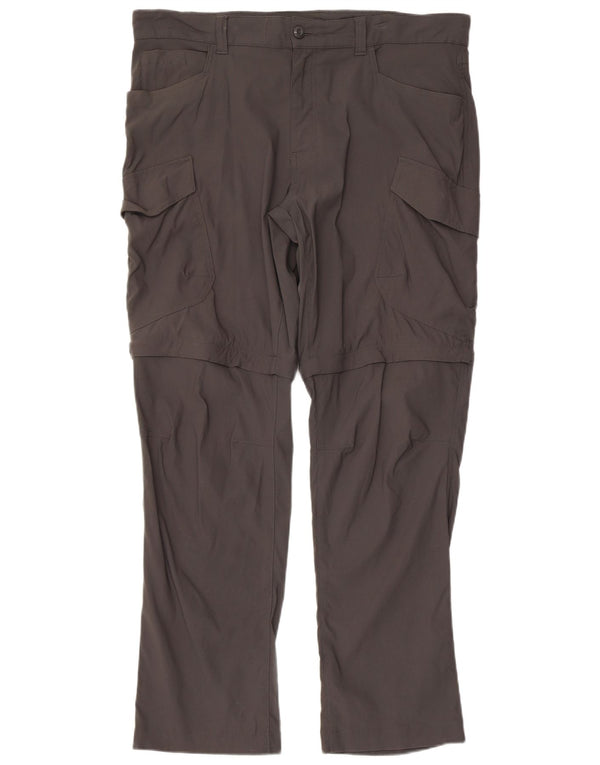 Pantaloni cargo drepti pentru bărbați EDDIE BAUER W36 L32 nailon gri