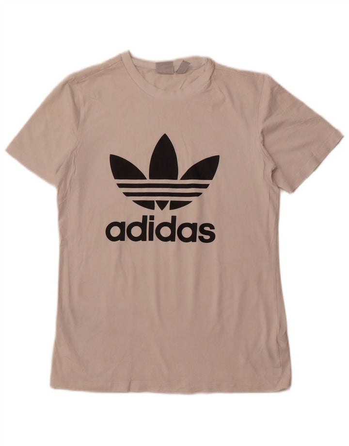 Tricou grafic ADIDAS pentru femei Top UK 10 Small White Bumbac