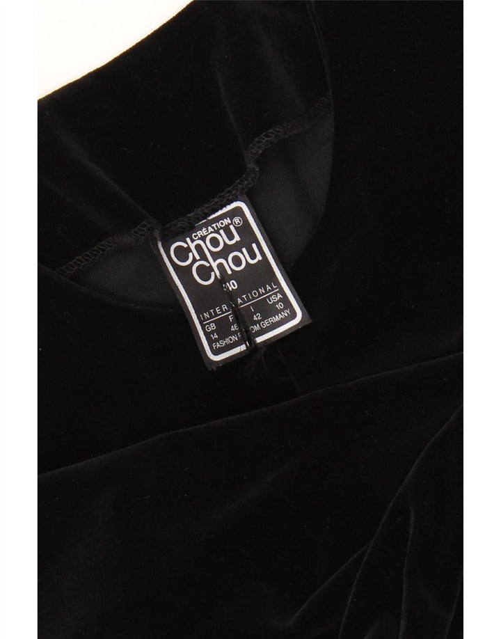CHOU CHOU Bolero Top pentru femei UK 14 Large Black