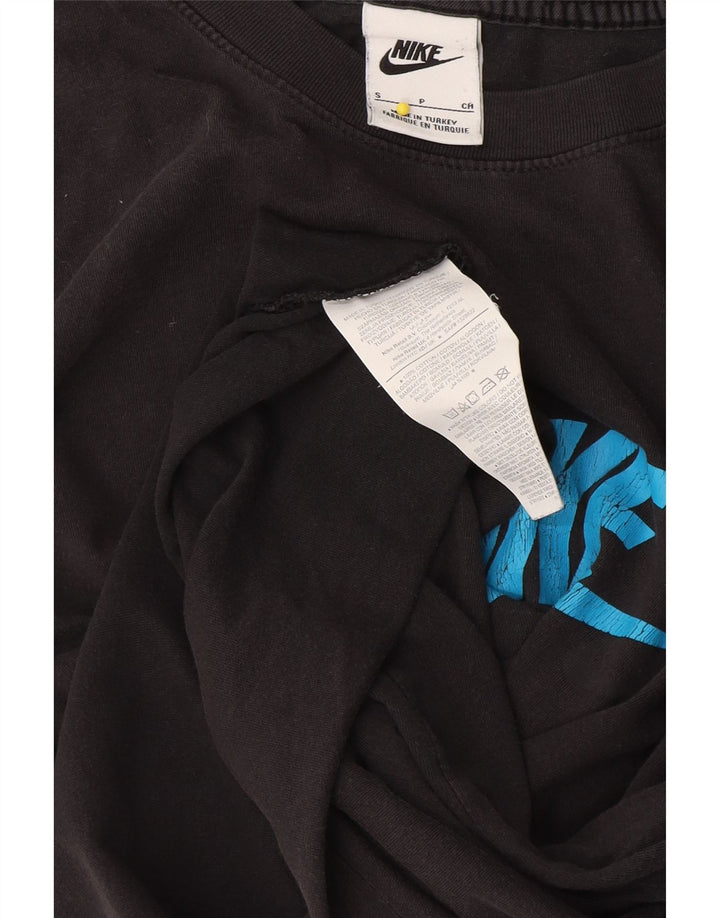 Tricou grafic Nike pentru bărbați Top mic, negru, bumbac