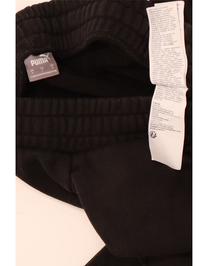 Pantaloni de trening PUMA pentru bărbați, bumbac negru mic