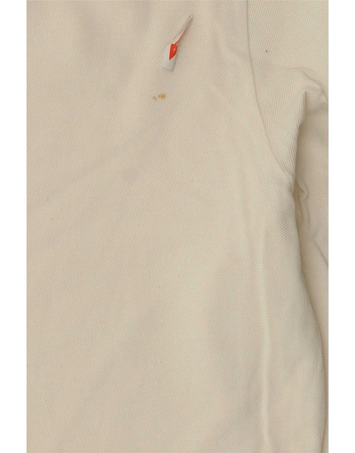 Tricou polo pentru femei Lacoste cu mânecă lungă Mărimea 44 mare alb