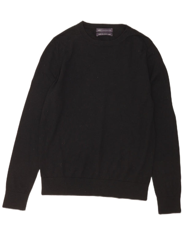 Pulover pentru femei Marks & Spencer cu decolteu triplu UK 12 Medium Negru