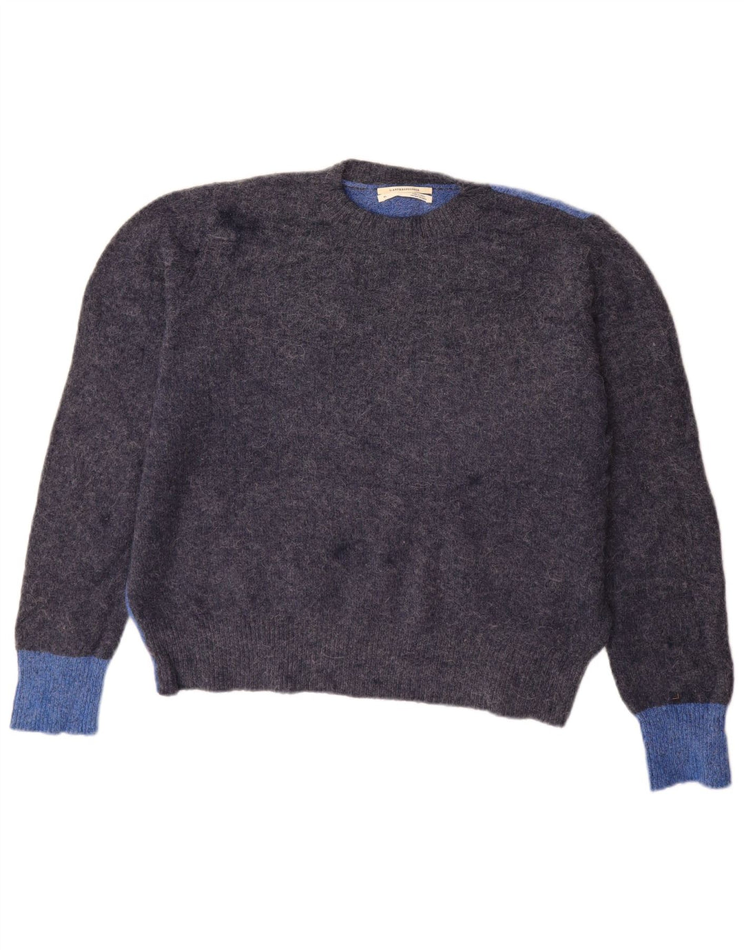 ANTHROPOLOGIE Pulover pentru damă cu decolteu triplu UK 18 XL Bleumarin