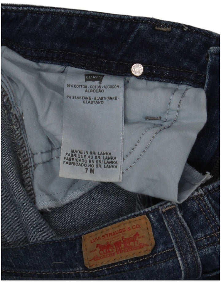 Blugi evazați pentru femei Levi's US 7 Medium L30 L34 Bumbac albastru