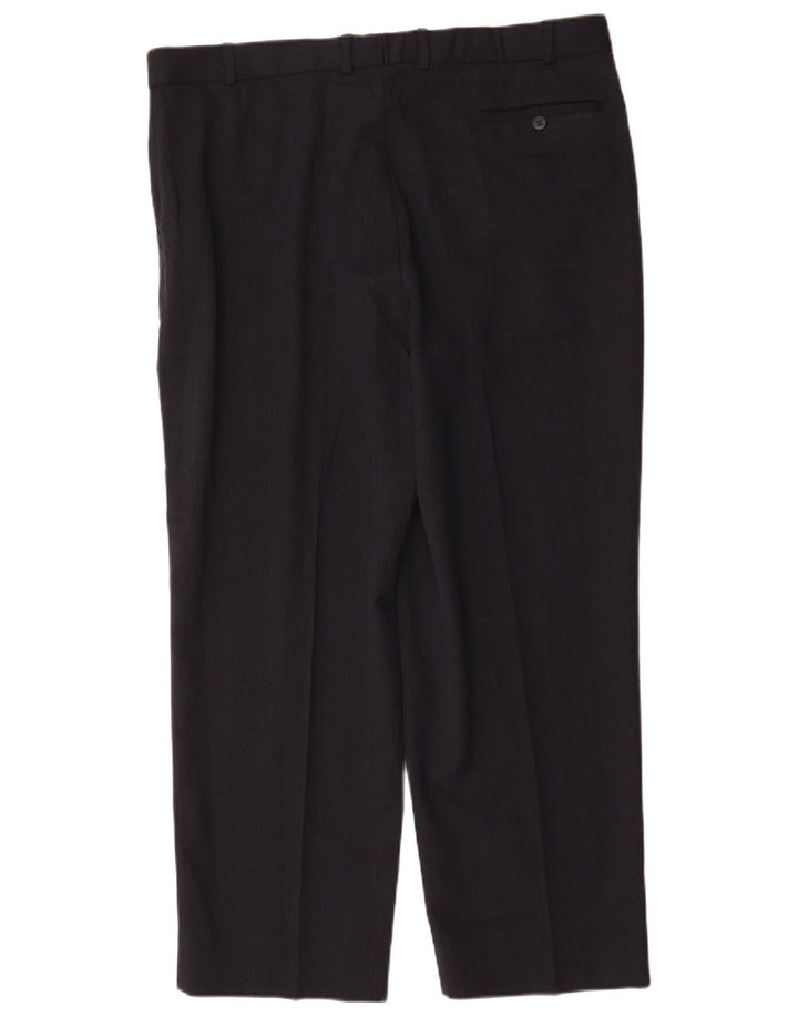 Marks & Spencer Pantaloni drepți pentru bărbați L40 L29 Poliester bleumarin