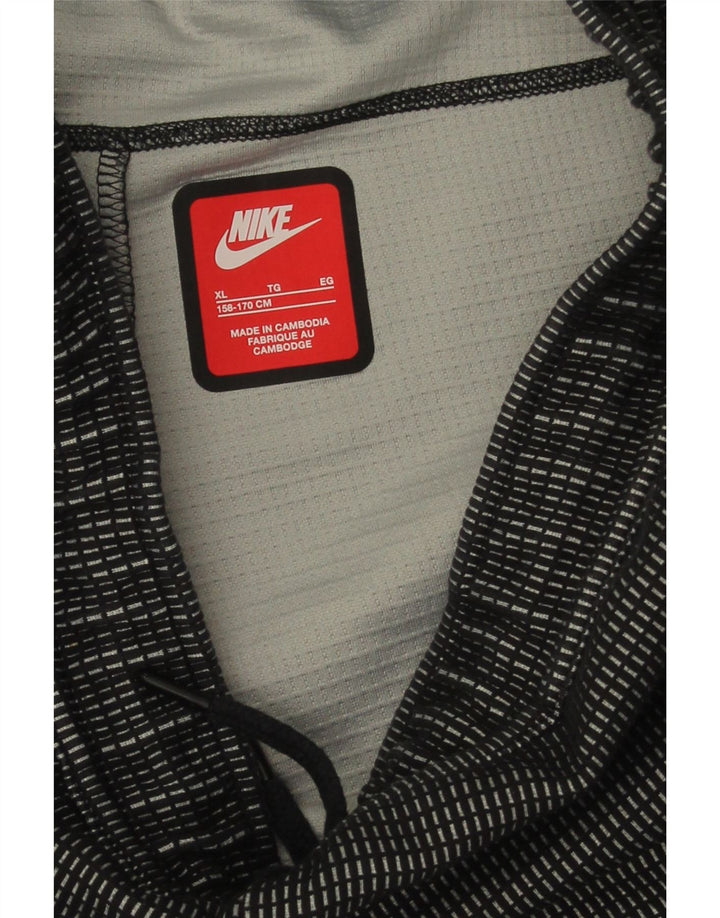 Nike Băieți Pantaloni de trening Pantaloni de jogging 13-14 ani XL Poliester cu carouri negru