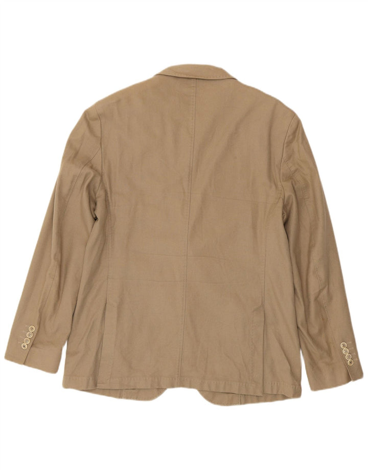 Massimo Dutti Jachetă pentru bărbați cu 2 nasturi EU 58 2XL bumbac bej